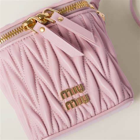 Alabaster Pink Matelassé Nappa Leather Micro Bag 